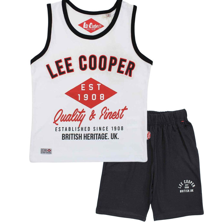 Picture of GLC1133 LEE COOPER BOYS 100% COTTON SLEEVELESS TWO PIECE SET
